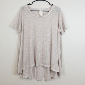 Blu Pepper ScoopNeck Assymetrical Hem Tunic